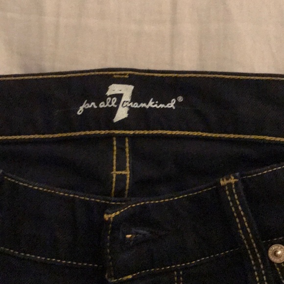 Seven for all mankind black denim with gold detail - Picture 5 of 6